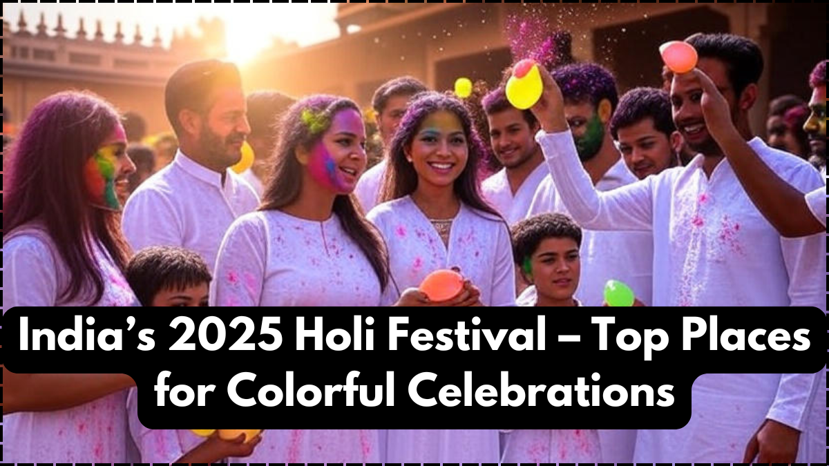 India’s 2025 Holi Festival – Top Places for Colorful Celebrations