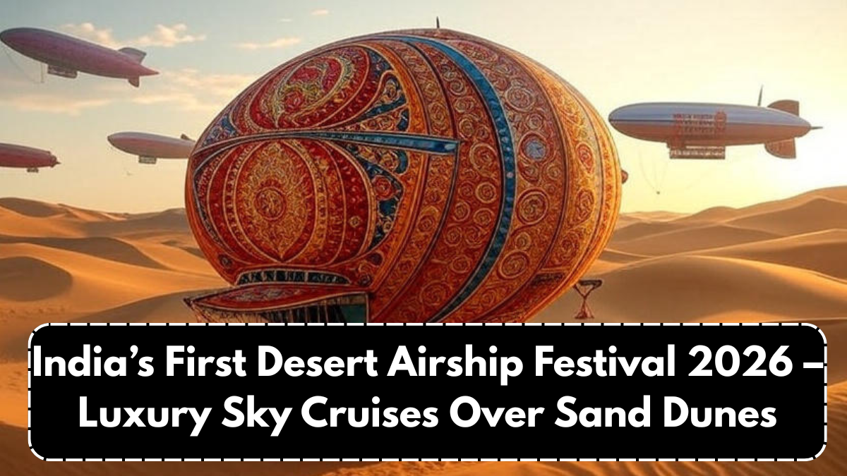 India’s First Desert Airship Festival 2026 – Luxury Sky Cruises Over Sand Dunes