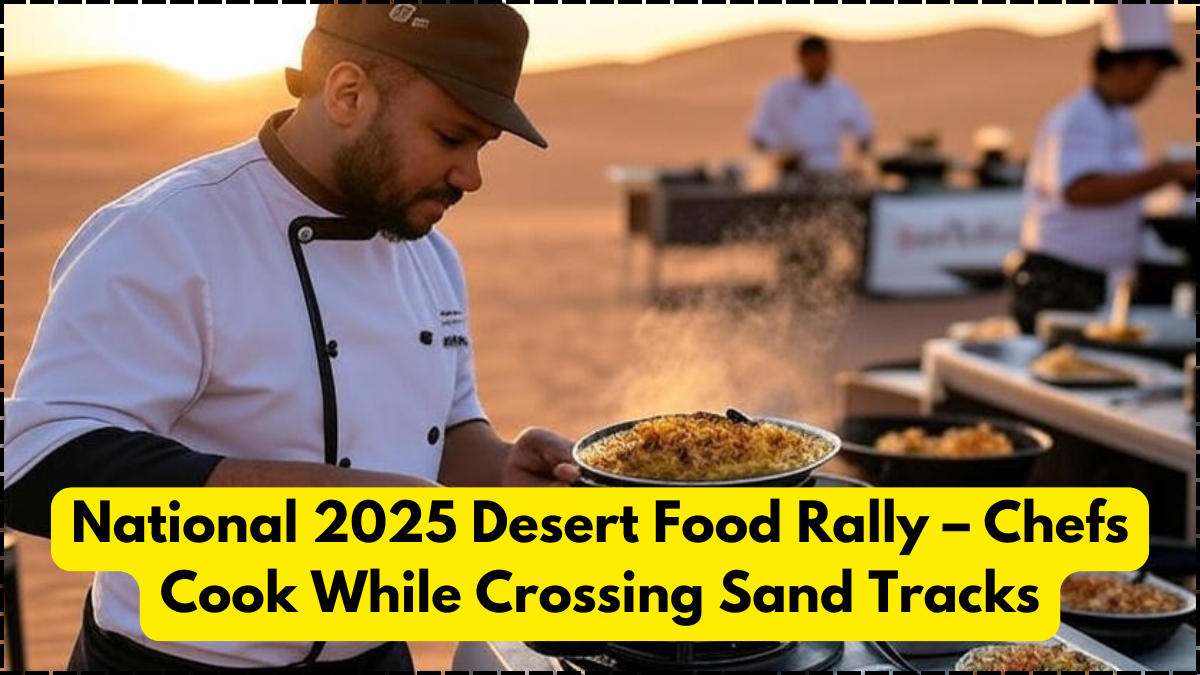 National 2025 Desert Food Rally – Chefs Cook While Crossing Sand Tracks