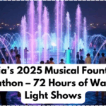 India’s 2025 Musical Fountain Marathon – 72 Hours of Water & Light Shows