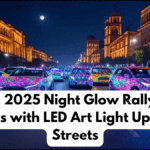 India’s 2025 Night Glow Rally – 100 Cars with LED Art Light Up the Streets