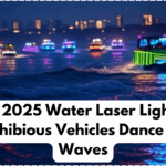 India’s 2025 Water Laser Light Rally – Amphibious Vehicles Dance on the Waves