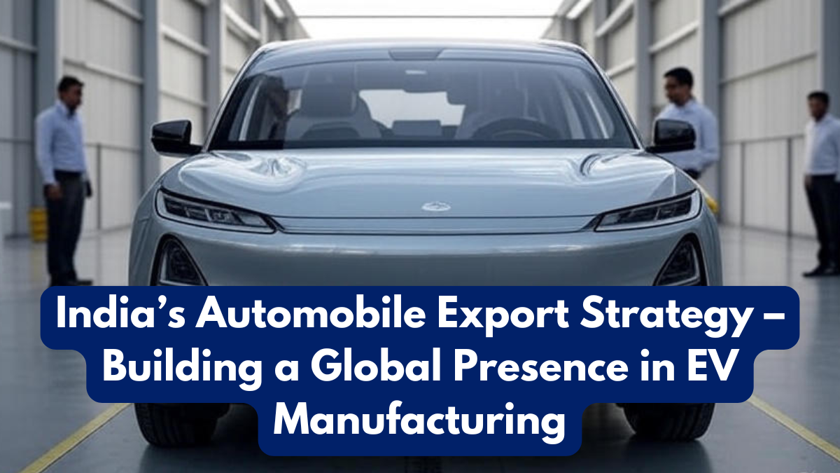 India’s Automobile Export Strategy – Building a Global Presence in EV Manufacturing